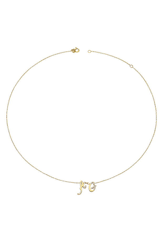 14K Personalized Initial Necklace