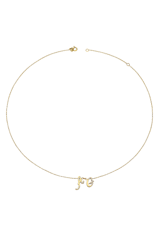 14K Personalized Initial Necklace