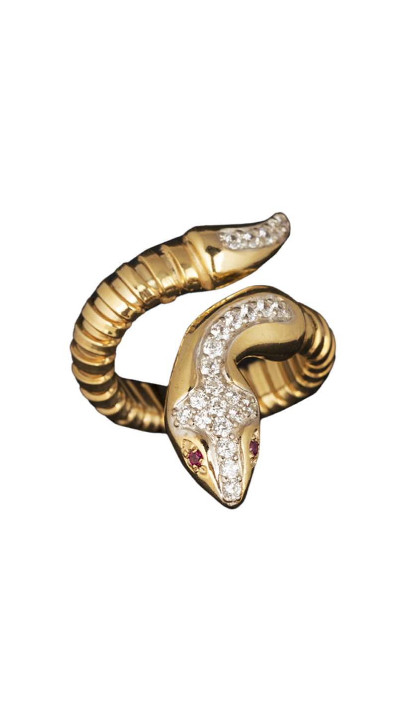 Snake Diamond Ring