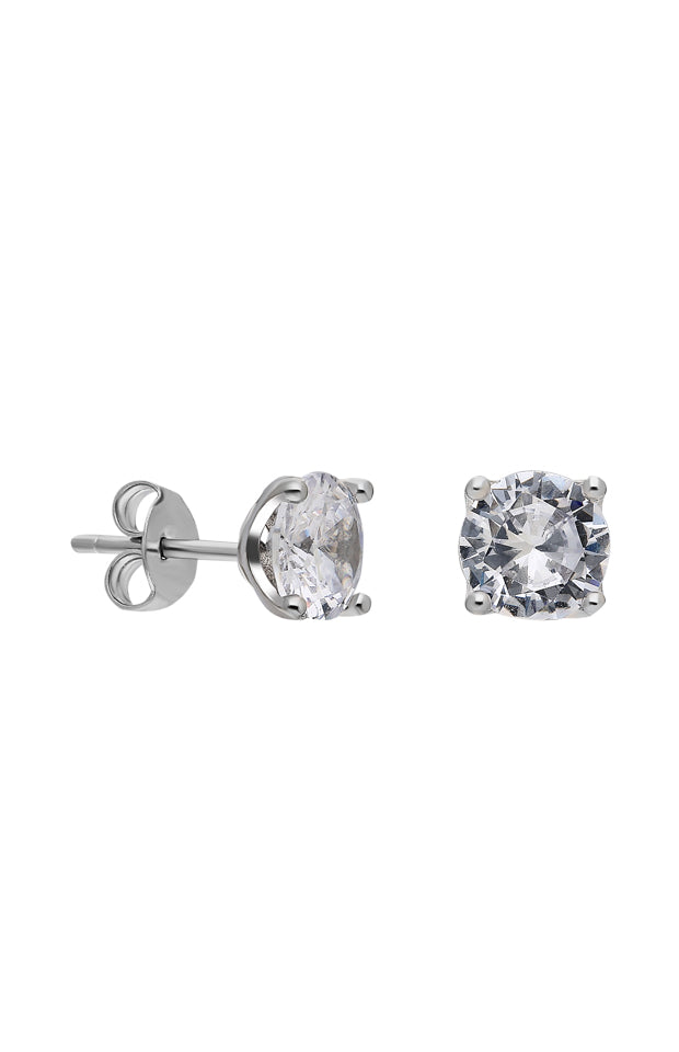 3CT Eternal Four Prong Diamond Küpe