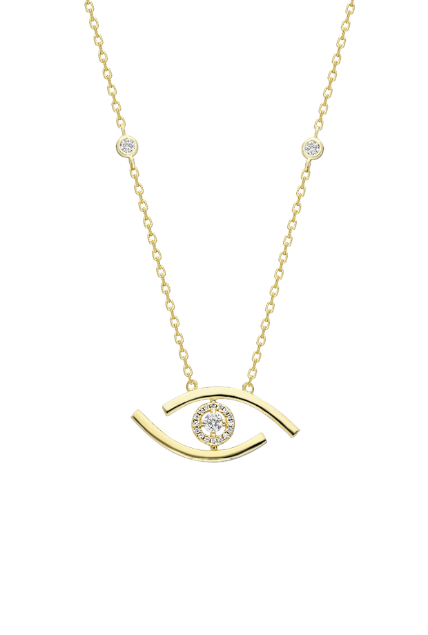 Evil Eye Diamond Necklace