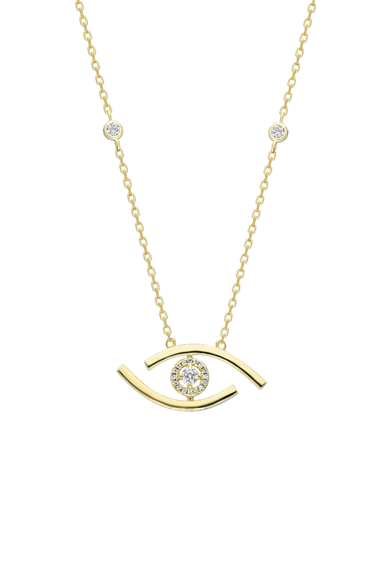 Evil Eye Diamond Kolye